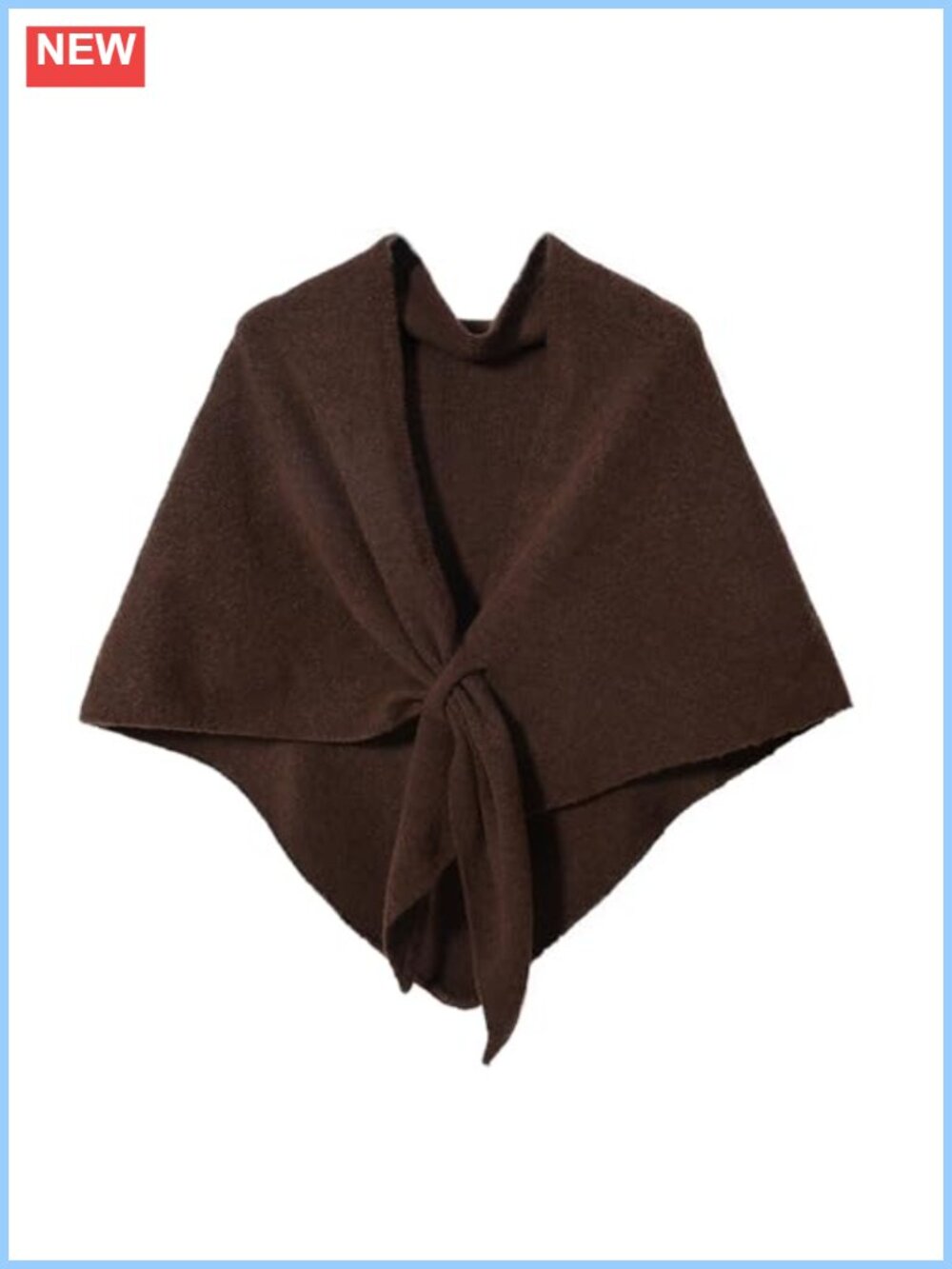 Wool Blend Knitted Shawl Wrap Cardigan Pashmina Cape Scarf Cover-Up